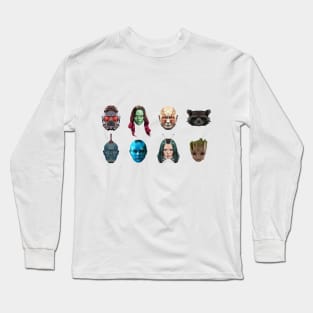 Guardians Of the Galaxy Poly (orizzontal) Long Sleeve T-Shirt